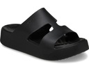 Черные тапочки на платформе Crocs 209409-001 Gateway Platform H-Strap W8 38-39