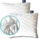 2 x КОМПЛЕКТ АНТИАЛЛЕРГИЧНЫХ ПОДУШЕК 70х80, ТОЛСТЫЕ, СТЕГАНЫЕ, НА МОЛНИИ