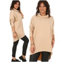 Moda Fresca Асимметричное кимоно ТУНИКА с водолазкой