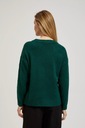 Sweter z cyrkoniami L od MOODO Kolor zielony