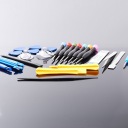 SZERSZÁMKÉSZLET FORRASZTÁS SZERVIZ DUPLA DOBOZ KÉS RAGASZTÓ KAPTON Csomagolás állapota eredeti