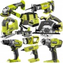 КОМБО-НАБОР RYOBI, 8 ИНСТРУМЕНТОВ, КЛЮЧ 18 В +5 Ач +2 Ач