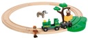 BRIO WORLD VLÁČIK DREVENÁ SAFARI FIGÚRKA ZEBRA OPIČKA + DOPLNKY Séria safari