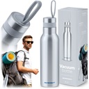 Туристический вакуумный термос, бутылка для воды, ручка, 500мл, нержавеющая сталь