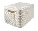 КОРЗИНА CURVER КОНТЕЙНЕР С КРЫШКОЙ КОРОБКА L ​​КРЕМОВЫЙ