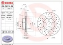 BREMBO 09.5674.2X DISCO DE FRENADO PARTE DELANTERA XTRA SUBARU FORESTER 