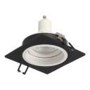 СВЕТИЛЬНИК ПОТОЛОЧНЫЙ ГАЛОГЕННЫЙ РЕГУЛИРУЕМЫЙ Ч/Б МАТОВЫЙ KW