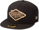 Бейсболка Harley Davidson Woven 120TH Черная