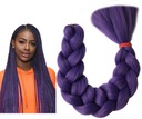 Syntetické vlasy farebné vrkôčiky Purple
