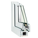 ДЕШЕВОЕ ОКНО БАЛКОННАЯ ДВЕРЬ ПВХ ПВХ OB8 865х2295 2-стеклянный 6-камерный