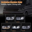 ФАРИ ПЕРЕДНЯ DO VW T6 15-19 ЧОРНИЙ TRU ДХВ  (18826435568) фото min 9