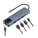 KNLLVZN TC15 HUB Адаптер USB-C на 5 входов серый