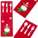 РОЖДЕСТВЕНСКИЙ ЧЕХОЛ ДЛЯ СТОЛОВЫХ ПРИБОРОВ, УКРАШЕНИЕ РОЖДЕСТВЕНСКОГО СТОЛА