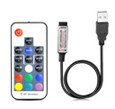 КОНТРОЛЛЕР + РЧ ПУЛЬТ ПУЛЬТА УПРАВЛЕНИЯ РЕГУЛЯТОРОМ RGB СВЕТОДИОДНАЯ ЛЕНТА USB
