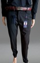 KUDI Eleganckie spodnie Slim fit czerń czarne pas 104 cm Szerokość w pasie 104 cm