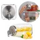 ЛЕЖАЩАЯ БАНКА ДЛЯ ХОЛОДИЛЬНИКА СТЕКЛЯННАЯ БАНКА С КРАНОМ