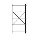 ЭЛСТОН полка шкаф 900мм черный/белый