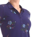 U.S. POLO.ASSN. bavlna tričko tmavomodré s kvetmi L Dominujúca farba modrá