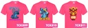 Detské tričko ružové STICH LILO Ohana W 134 Vláknové zloženie 100% Bawełna