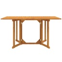 vidaXL Skladací záhradný stôl, 150x90x75 cm, masívne teakové drevo Hmotnosť (s balením) 29.44 kg