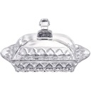 60537 МАСЛЕНКА ПРОЗРАЧНАЯ СТЕКЛЯННАЯ МАСЛЕНКА