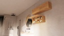 Kúpeľňová skrinka 200 cm ( 80 + 120 cm) závesná skrinka zlatý dub craft Šírka nábytku 200 cm