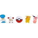 POKEMON SADA FIGÚROK 5v1 POKEBALL GUĽA FIGÚRKY FIGÚRKA 4 KUSY PIKACHU Stav balenia originálne