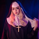 Cosplay Movie THE NUN kostýmy Ghost Nun čierna za Veľkosť M