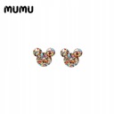 Стиль 7, новинка 2021 года, туфли с заклепками Disney Mickey Minnie, цвет