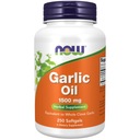 NOW Foods Garlic Oil 1500mg 250 mäkkých kapsúl Účel univerzálny
