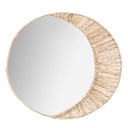 Зеркало MOON круглое с джутовым декором, Ø 50 см
