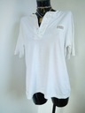 ESPRIT biała letnia vintage koszulka streetwear M Wzór dominujący bez wzoru