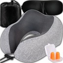 ТУРИСТИЧЕСКАЯ ПОДУШКА ДЛЯ ПУТЕШЕСТВИЯ С ПАМЯТЬЮ НА ШЕЮ КРЕСТ + ЗАГЛУШКИ + РЕМЕНЬ