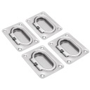 КРІПЛЕННЯ КРИШКИ POKLADU ZE СТАЛІ НЕРЖАВІЙКА 4PCS SQUARE FLUSH RING PULL FOR BOAT SHIP  (18283597749) фото min 5