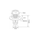 ЗАЖИМИ MONTAZOWE HONDA NISSAN 10 ШТ EINPARTS  фото 6