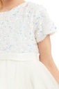 Výnimočné šaty pre dievčatá Elisa biela, 92 Veľkosť (new) 92 (87 - 92 cm)