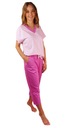 Женская пижама в сеточку, V-образный вырез 3/4, XL