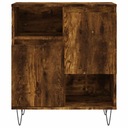 vidaXL Komoda, dymový dub, 60x35x70 cm, materiál na báze dreva Výška nábytku 1 cm