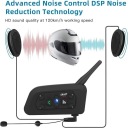 EJEAS V6 PRO+ ІНТЕРКОМ МОТОЦИКЛЕТНИЙ NA ШОЛОМ МАКС 800M 6 ОСІБ BT 5.1 APLIKACJA  фото 6