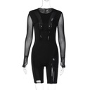 See Through Sexy Bodysuit Mesh Long Sleeve Tight S 15114693059 - Allegro.pl