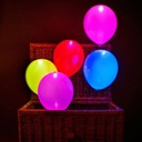Balónik LED svietiaci 5 ks mix farieb 30 cm Materiál sada balónov
