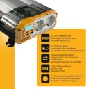 АВТО ПЕРЕТВОРЮВАЧ NAPIECIA, FALOWNIK SINUSOIDALNY 12 V DO 230 V,  (17564783015) фото min 6