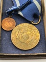 Medal za Odrę, Nysę, Bałtyk, 1945 + miniaturka