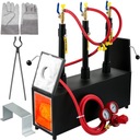 Газовая ковочная печь VEVOR 15L, 2 дверцы, 3 горелки