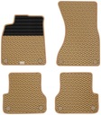 AUDI A6 C7 2011-2018 ALFOMBRILLAS GOMA PARA COCHE EVA COLOR BEIGE 