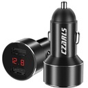 2 x USB -автомобильное зарядное устройство с вольтметром