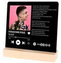 ЧЕРНАЯ СТЕКЛЯННАЯ ПОДСТАВКА ДЛЯ ФОТО SPOTIFY SONG Y4