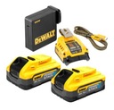 ЗАРЯДНОЕ УСТРОЙСТВО DEWALT / USB-АДАПТЕР + СТЕК ПИТАНИЯ 2x5,0 Ач