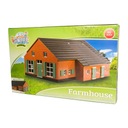 Drewniana stodoła Kids Globe Stajnia-Dom wiejski 77x57x32 cm 1:32 Kod producenta 610111