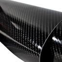 5D CARBON Carbon Автомобильная глянцевая фольга, черный шпон 3M x 0,75M